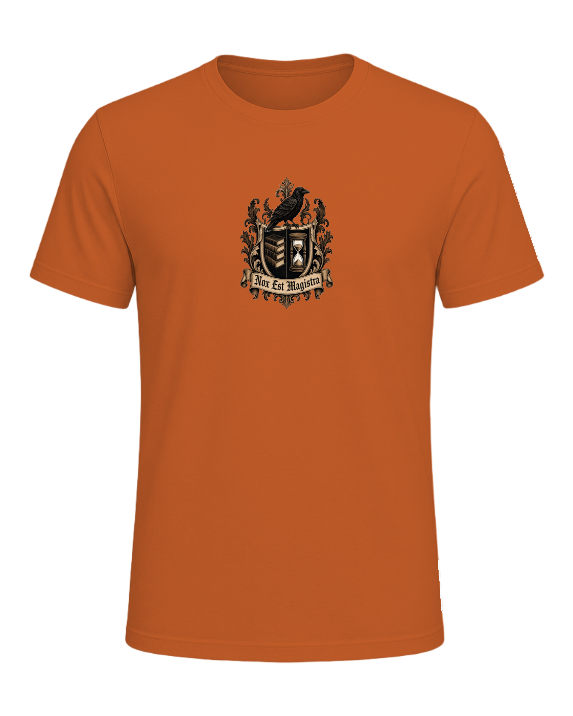 Latin Motto Crest — Orange