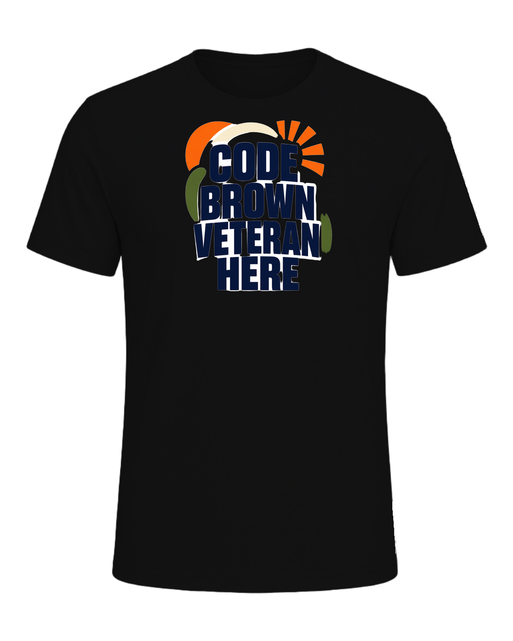 CODE BROWN VETERAN HERE — Vintage Black