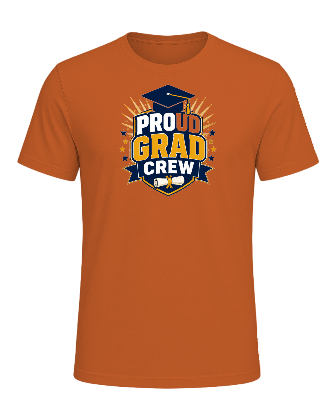 PROUD GRAD CREW — Orange
