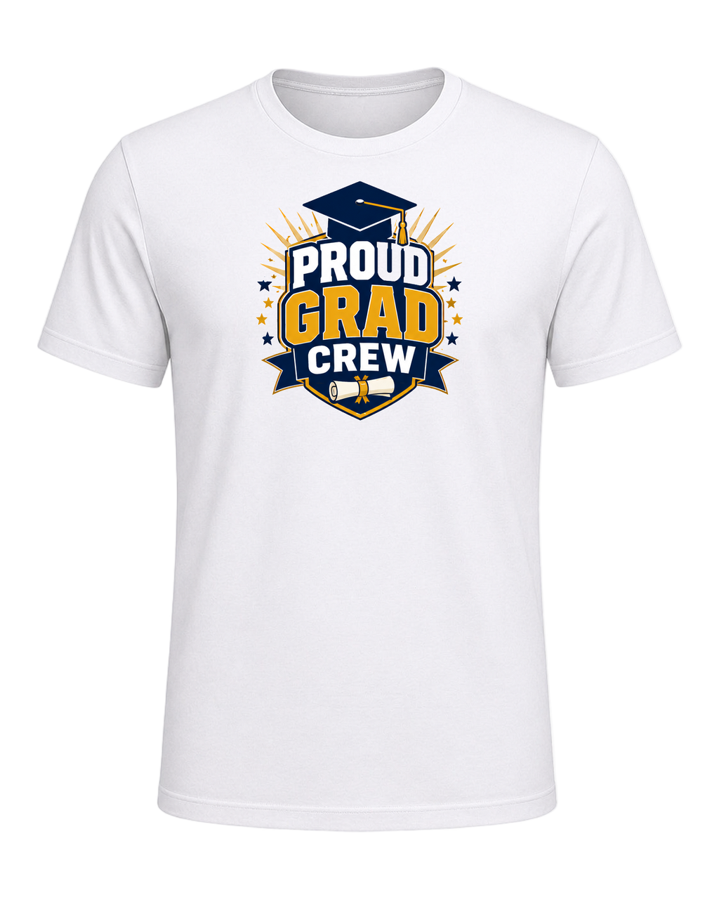 PROUD GRAD CREW — White