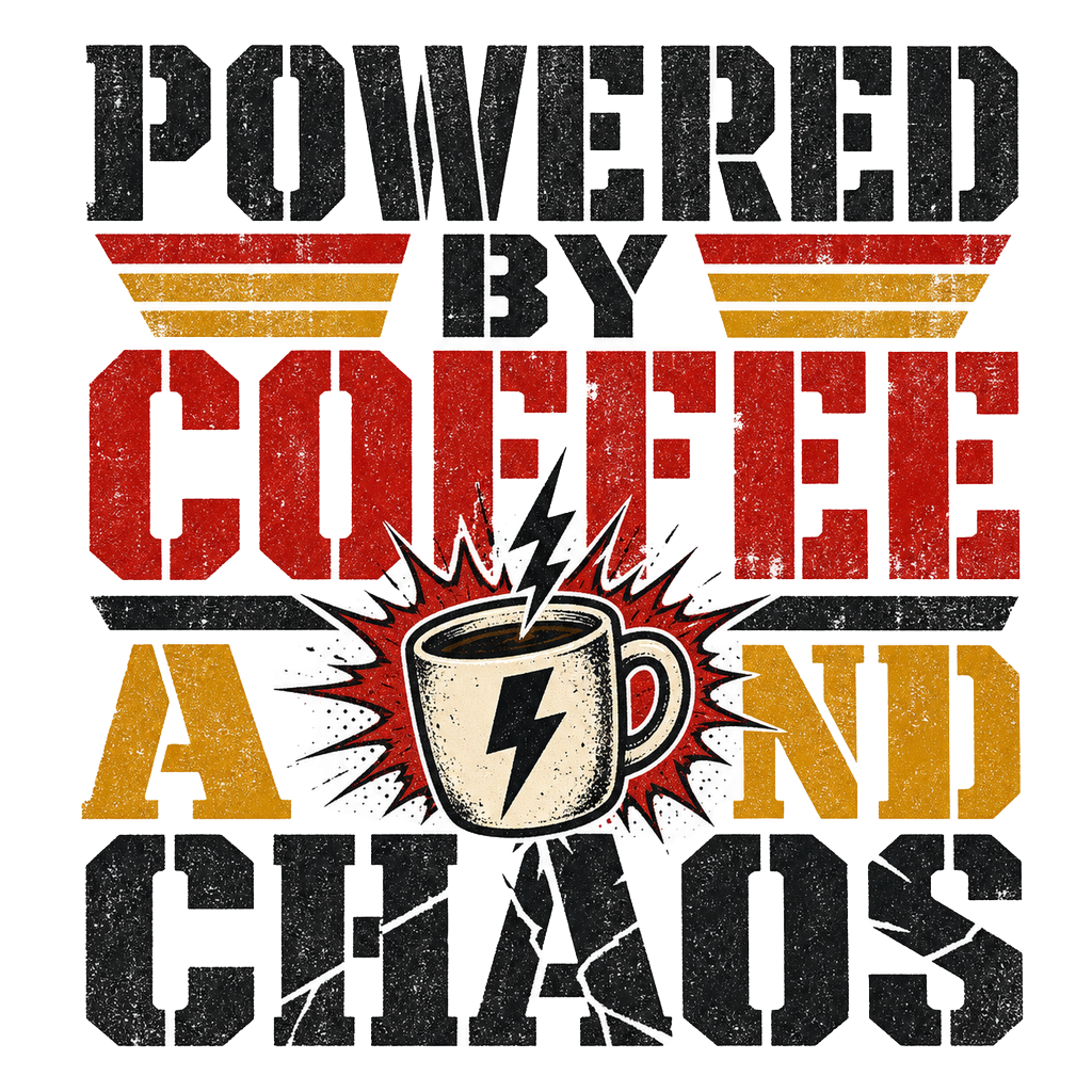 POWERED BY COFFEE AND CHAOS