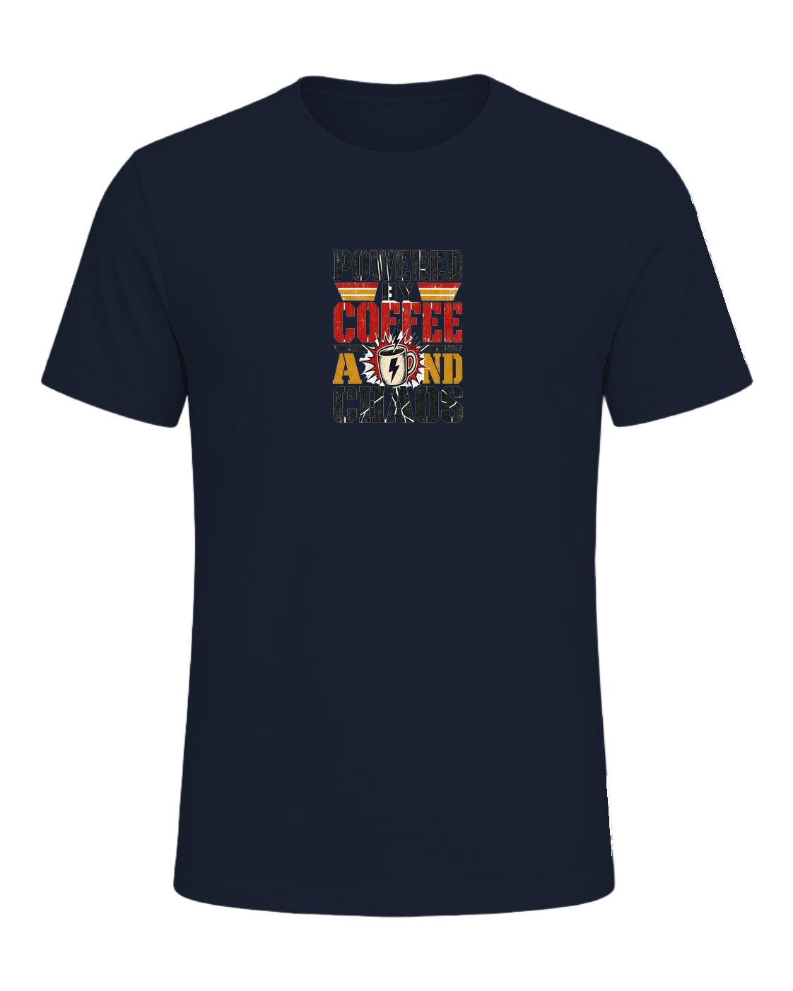 POWERED BY COFFEE AND CHAOS — Navy
