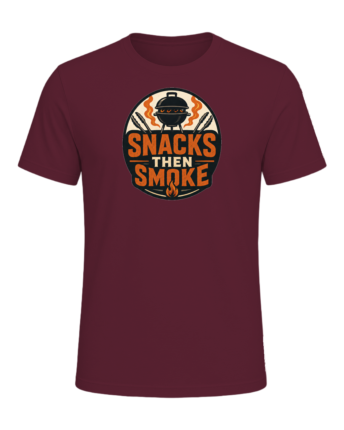 SNACKS THEN SMOKE — Maroon