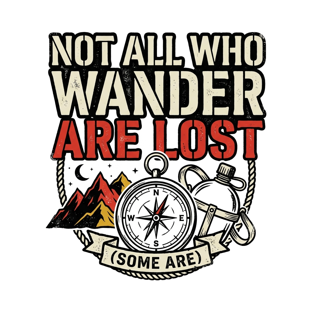 NOT ALL WHO WANDER ARE LOST (some are)