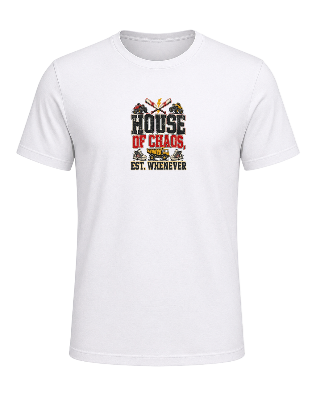 HOUSE OF CHAOS, EST. WHENEVER — White