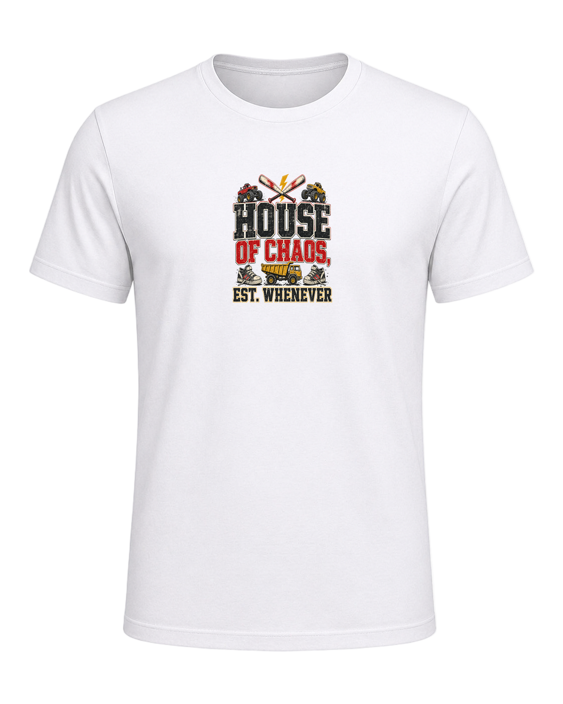 HOUSE OF CHAOS, EST. WHENEVER — White