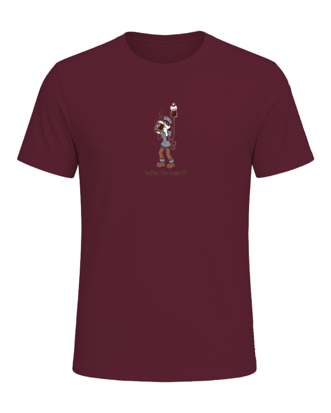 Nurse + Coffee — Maroon