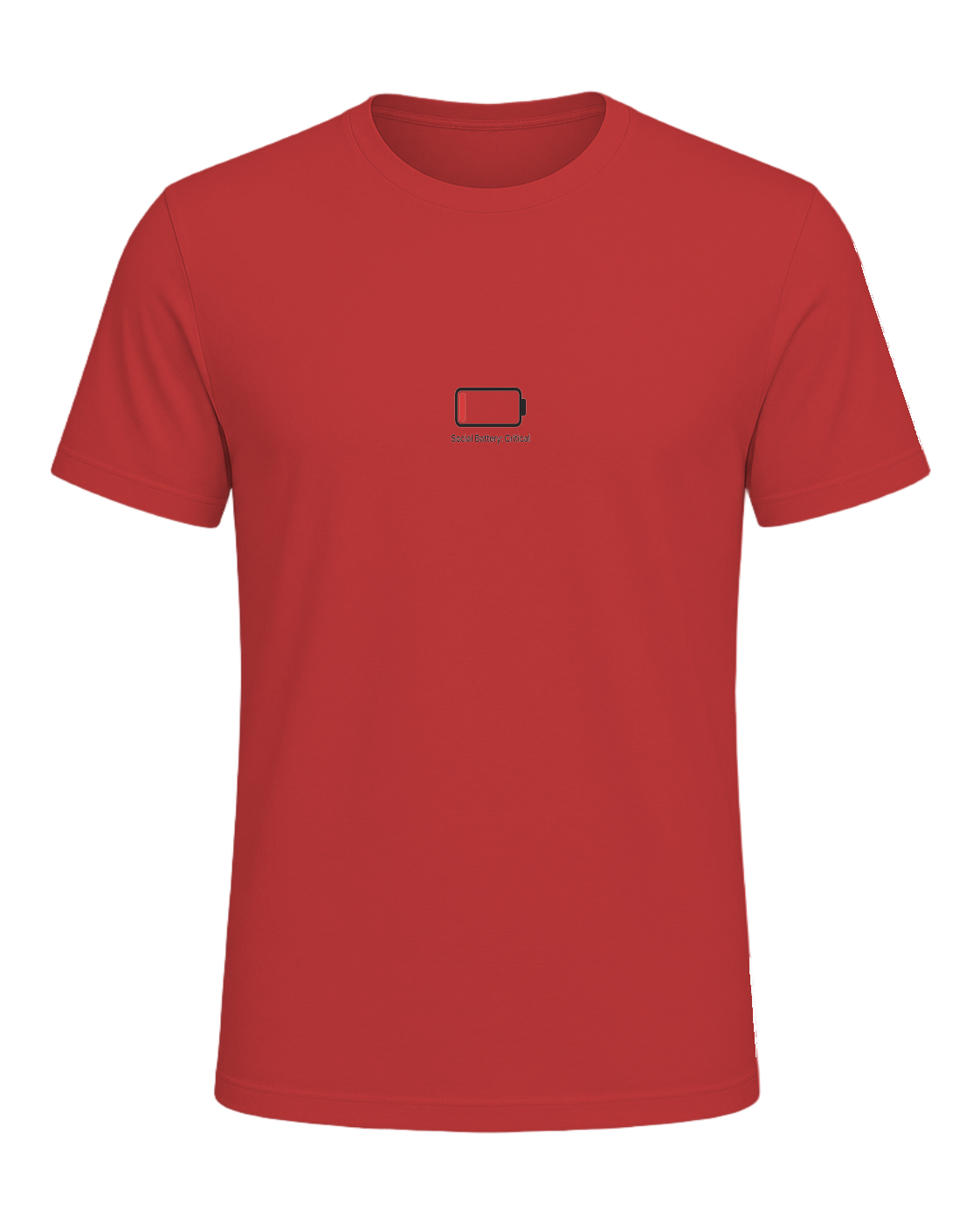Social Battery Empty — Red