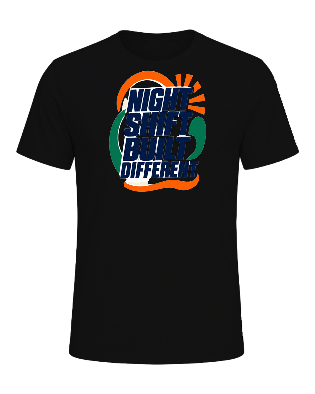 NIGHT SHIFT BUILT DIFFERENT — Vintage Black