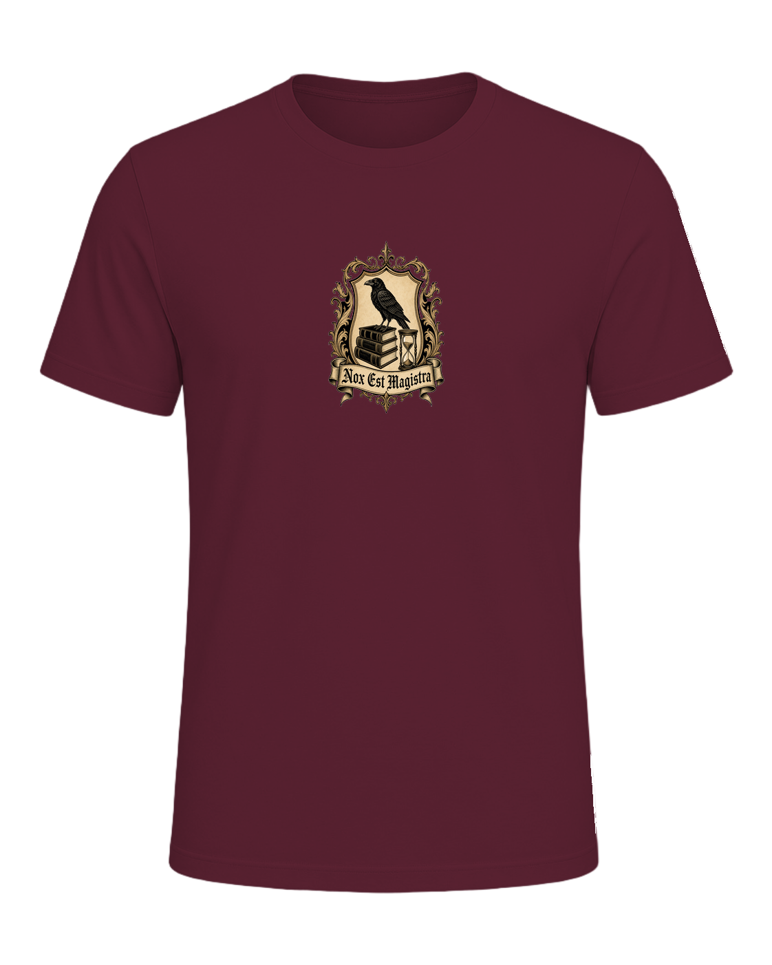 Latin Motto Crest — Maroon