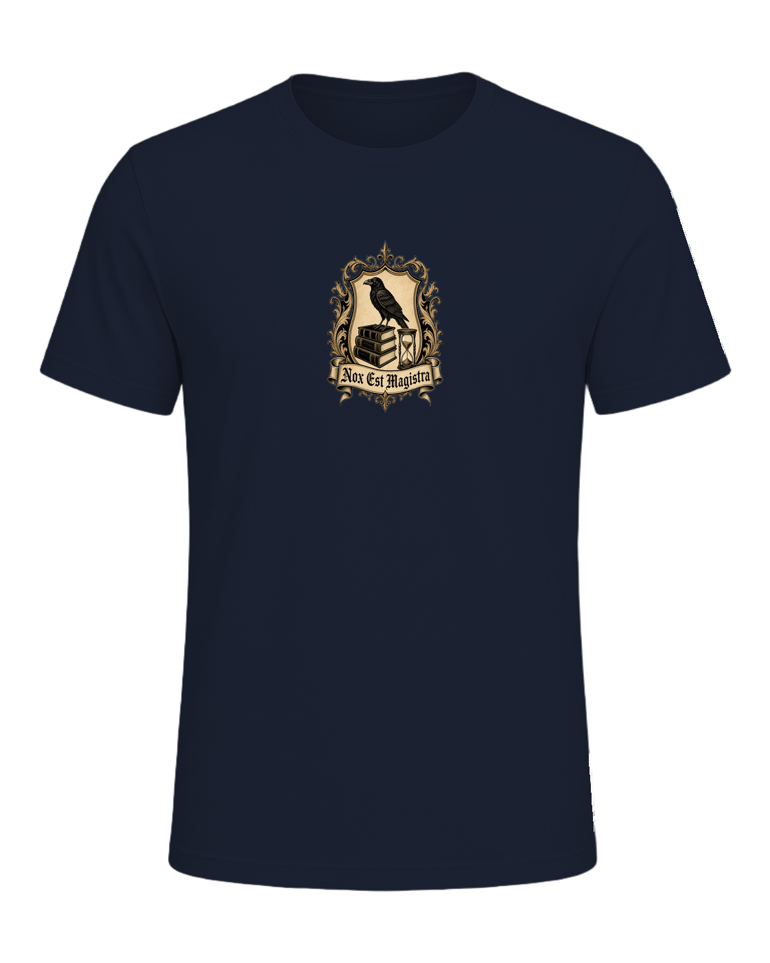 Latin Motto Crest — Navy
