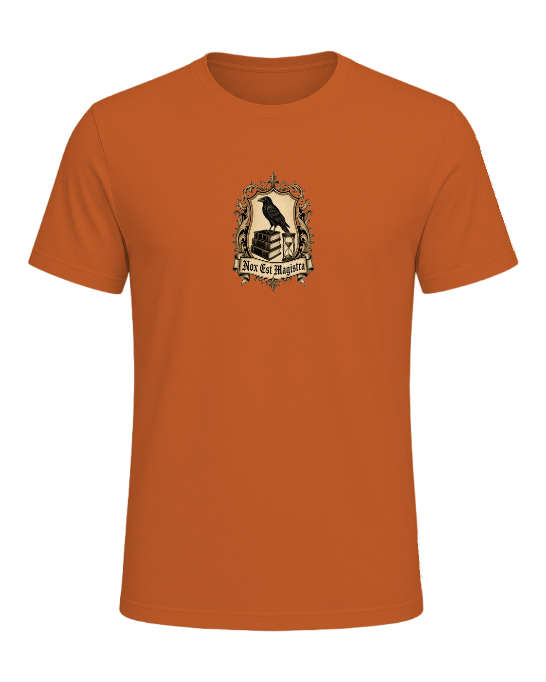 Latin Motto Crest — Orange