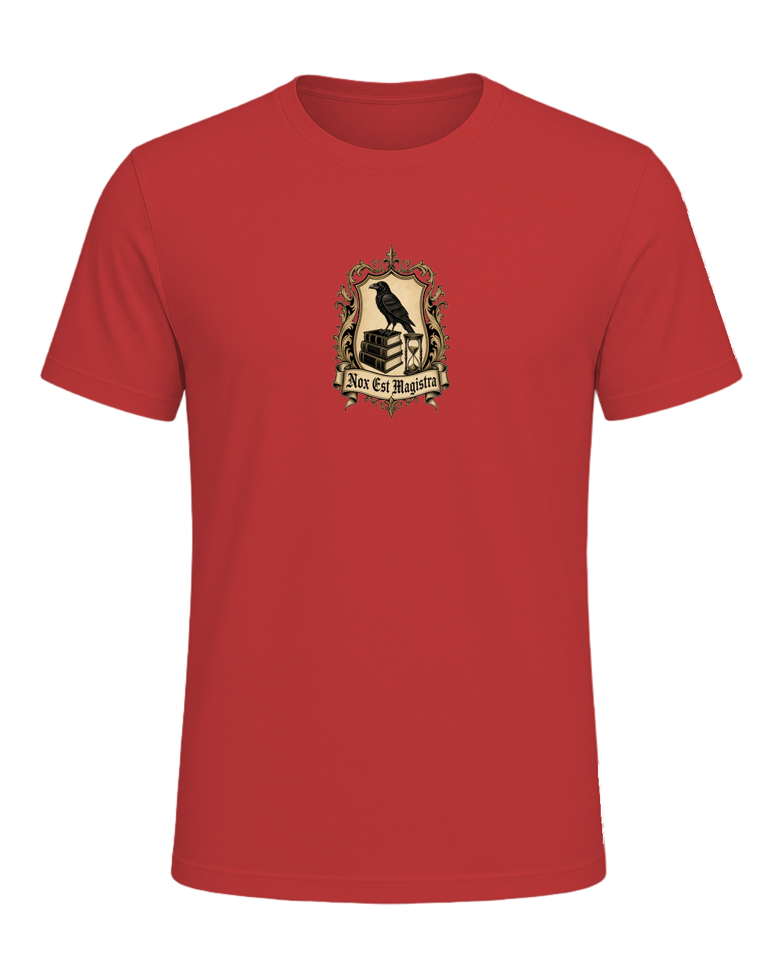 Latin Motto Crest — Red
