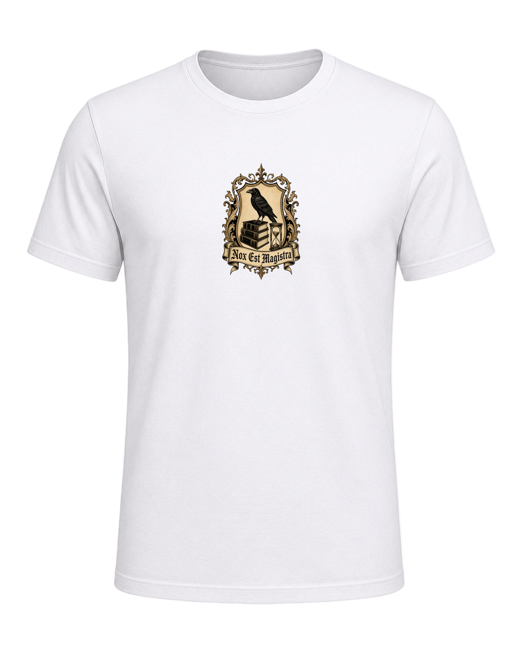 Latin Motto Crest — White