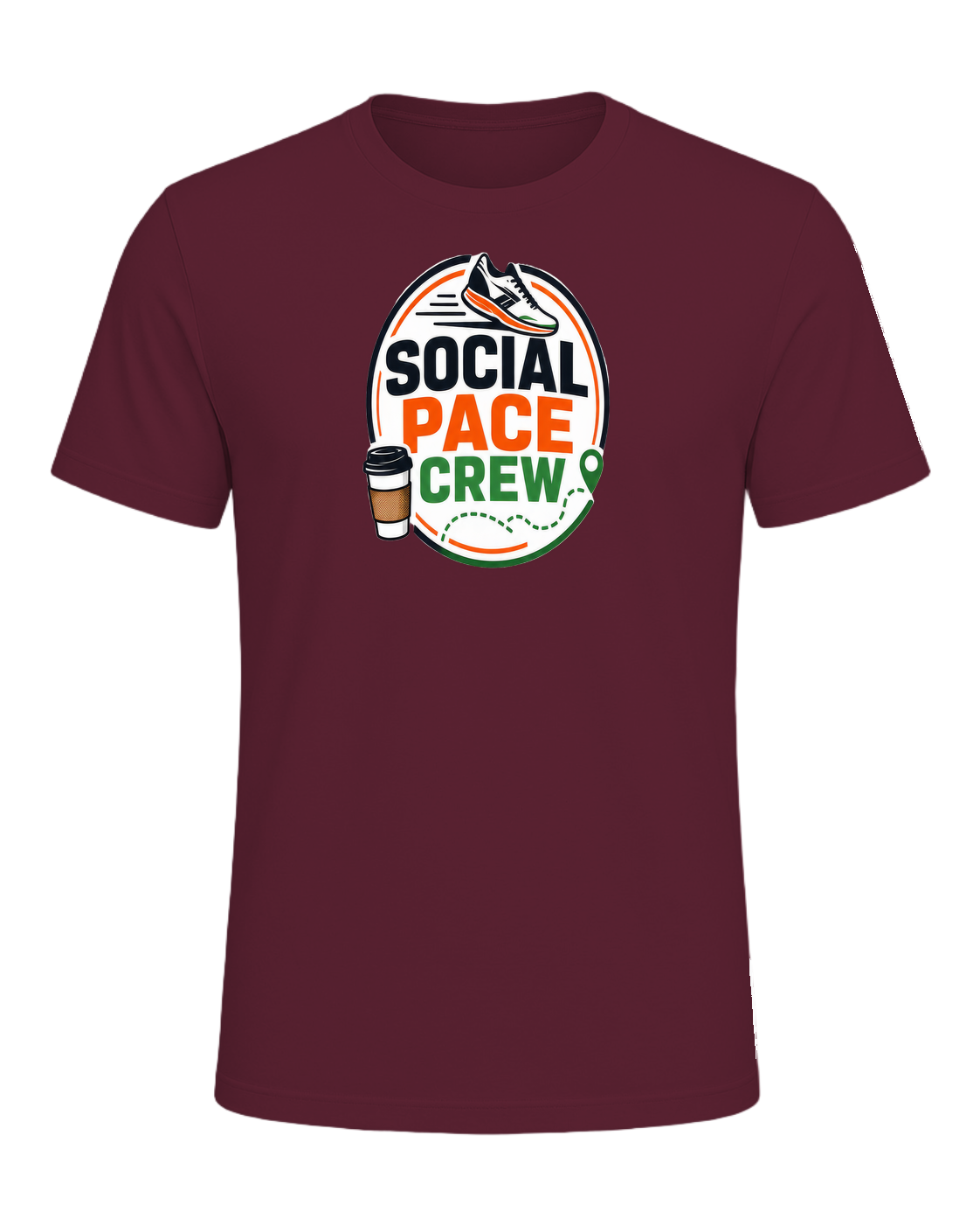 SOCIAL PACE CREW — Maroon