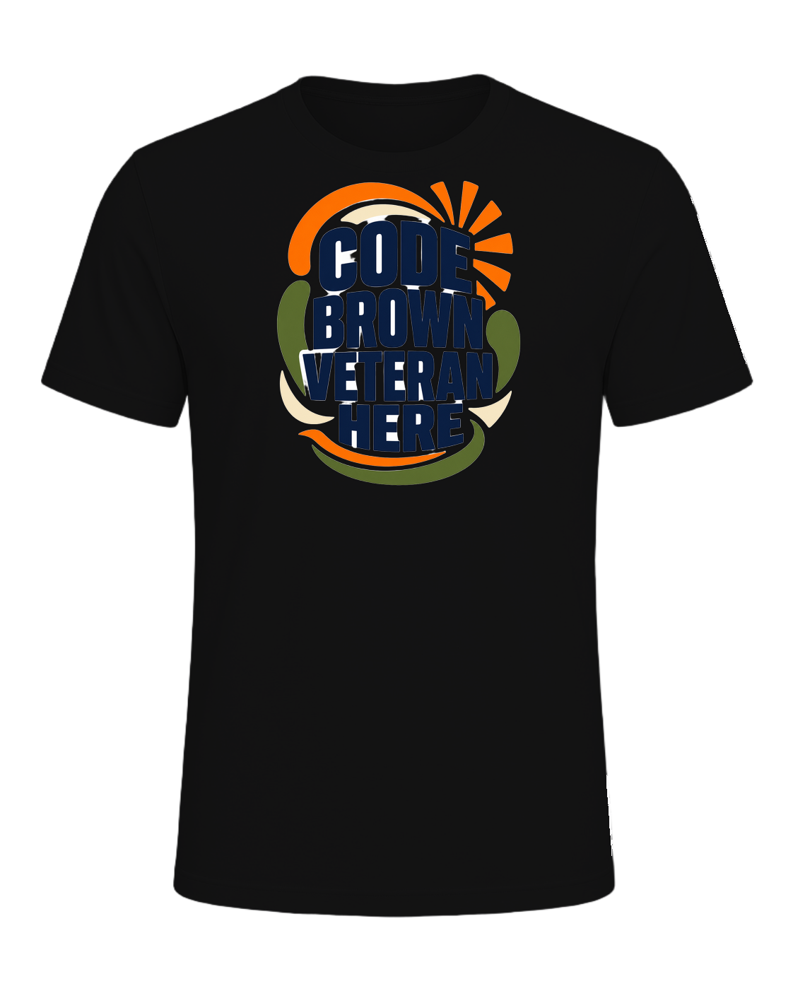 CODE BROWN VETERAN HERE — Vintage Black