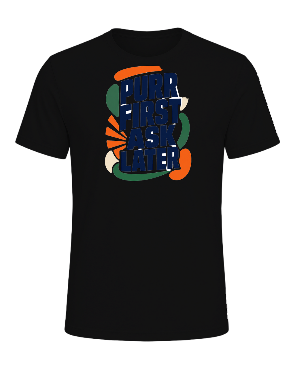 PURR FIRST ASK LATER — Vintage Black