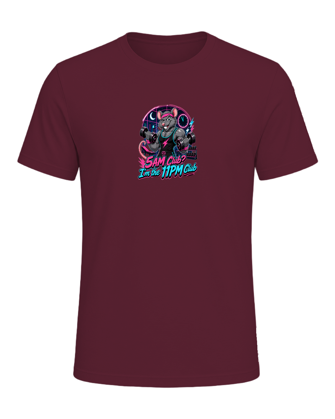 Gym Rat Night Owl — Maroon