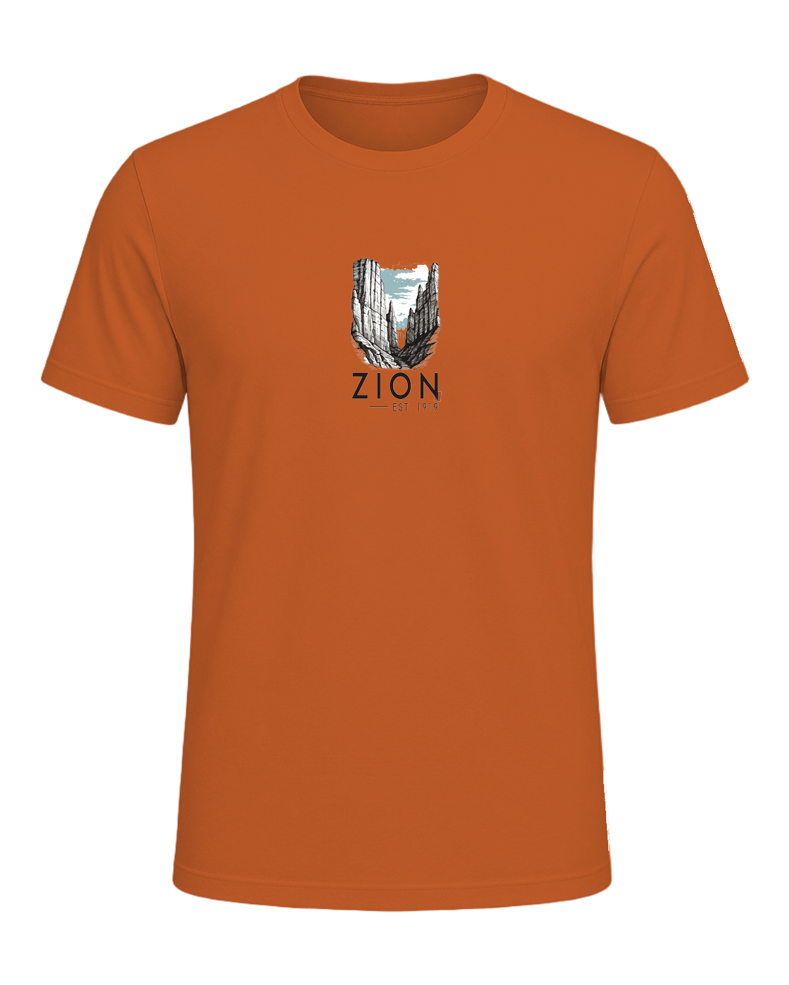 National Park Specific (WPA Style) — Orange